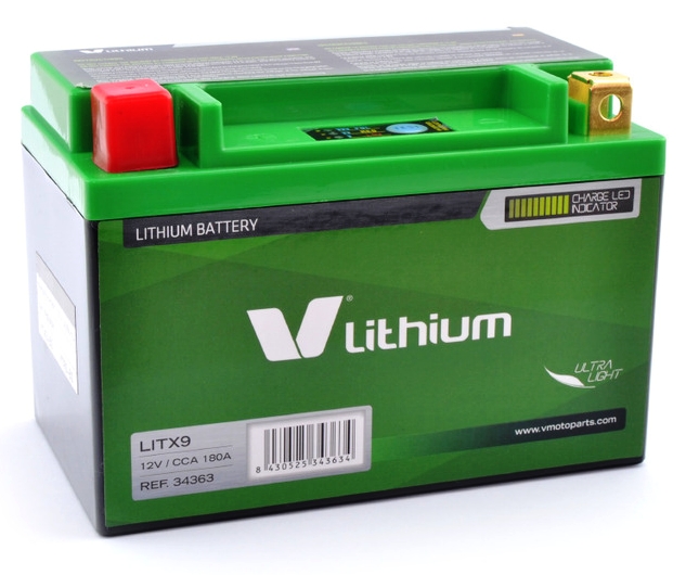Bateria Litio 12v 15Ah +Izda 0.7kgr 150x87x105mm JIS:YTX9-BS - Haga click en la imagen para cerrar